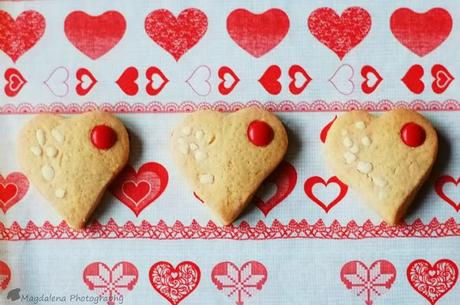 GALLETAS DE MANTEQUILLA - CORAZONES Y FLORES PARA SAN VALENTÍN