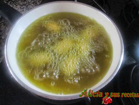 CROQUETITAS CARBONARA CON HUEVO HILADO