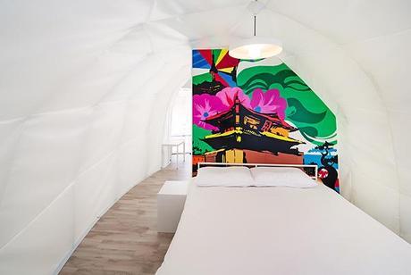 Guijarros y gusanos inspiran el camping móvil diseñado por los arquitectos de ArchiWorkshop. Archiworkshop STACKING DOUGHNUT AND MODULAR FLOW (11)