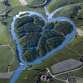 DESDE TIERRA CON AMOR. Paisajes con corazón Heart River, Dakota del Norte, USA