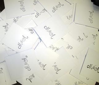 DIY Abanicos y Cajas con sello