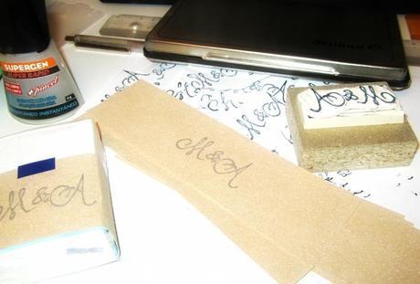 DIY Abanicos y Cajas con sello