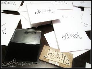 DIY Abanicos y Cajas con sello