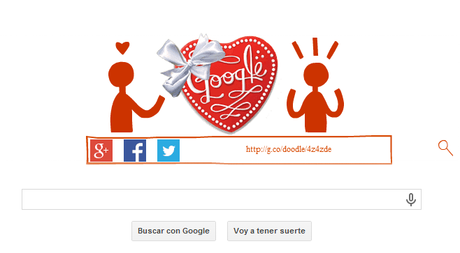 Doodle por el día de San Valentín