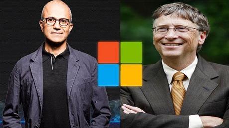 Satya-Nadella-Bill-Gates