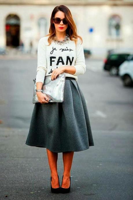 Looks Street: Falda Midi