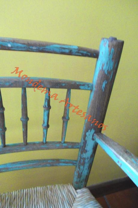 Venta de sillon con asiento de enea