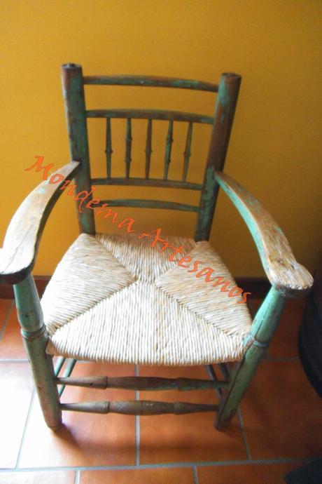 Venta de sillon con asiento de enea
