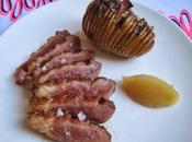 Magret pato compta manzan