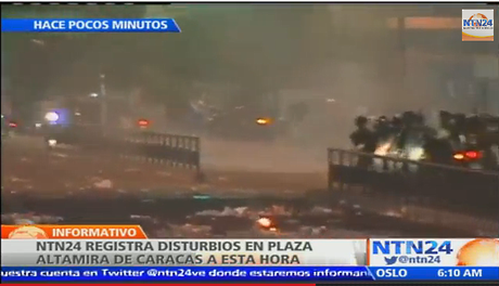 Arde Plaza Altamira- URGENTE---------