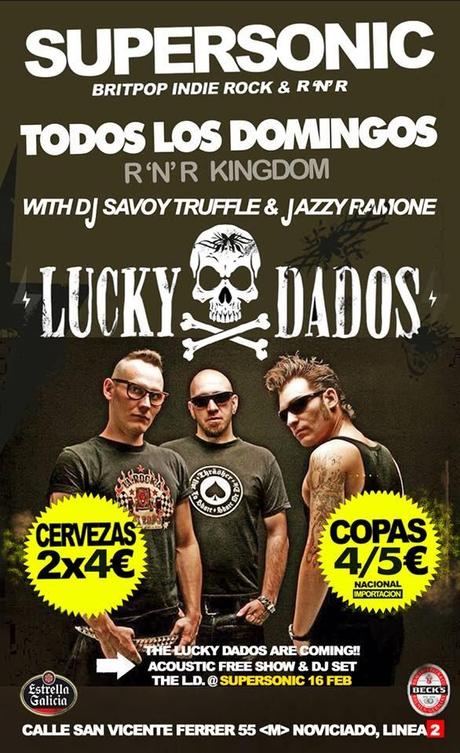 Pinchada amenizadora del aperitivo de Dj Savoy Truffle en el acústico de The Lucky Dados (II)