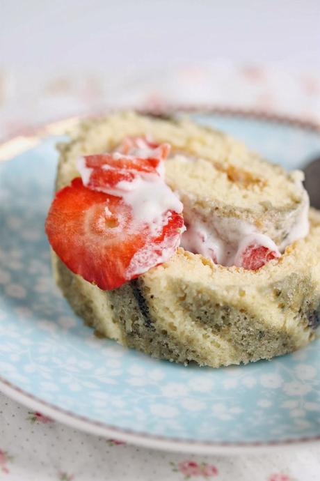 Matcha Roll Cake y Obsesión Blue