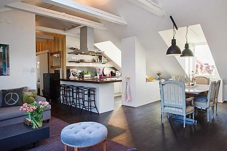 Más nórdico con toques lilas