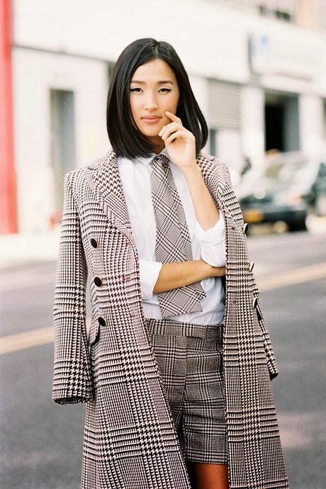 STREET STYLE INSPIRATION; HOUNDSTOOTH.-
