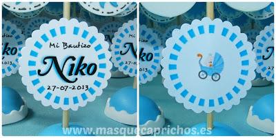 Detalles para el bautizo de Niko