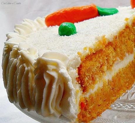 Tarta de zanahoria y coco ( Carret coconut cake )