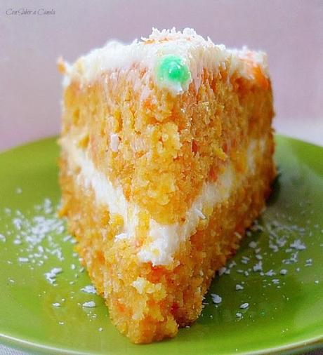 Tarta de zanahoria y coco ( Carret coconut cake )