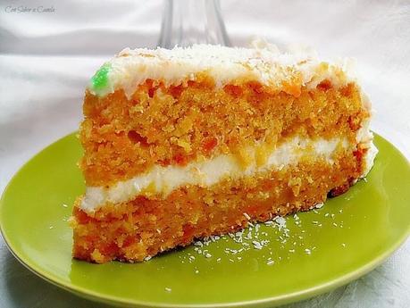 Tarta de zanahoria y coco ( Carret coconut cake )