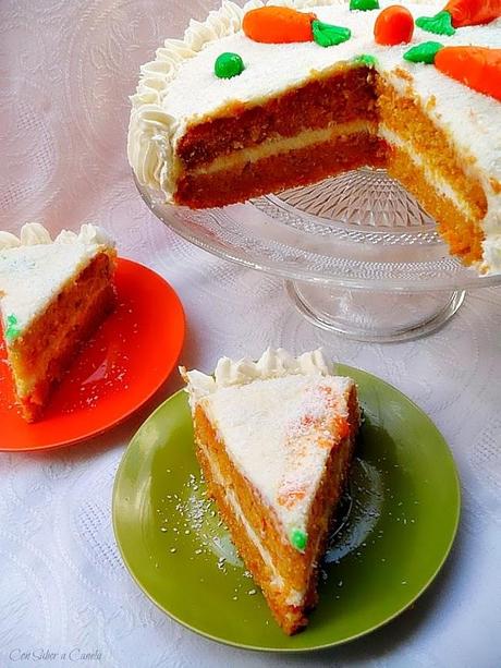 Tarta de zanahoria y coco ( Carret coconut cake )