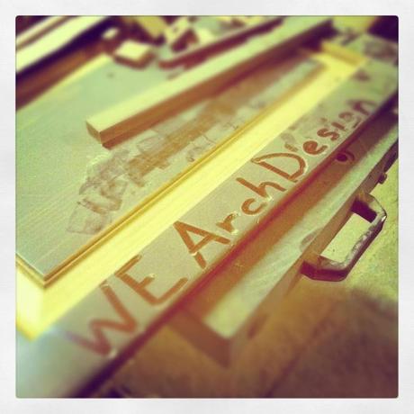 WE Archdesign y sus Letras de Madera.