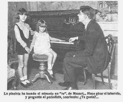 Han llegado a Madrid un pianista de ocho años y una pianista de cuatro...