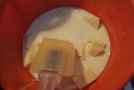 Panacota o Panna cotta de Chocolate Blanco con Coulis de Fresas Panacota o Panna cotta de Chocolate Blanco con Coulis de Fresas