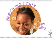 Peinados para pelo afro: african threading recogido