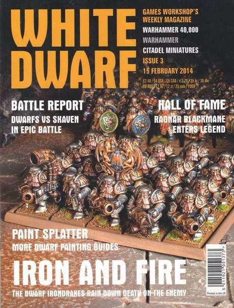 Portada de la White Dwarf Weekly número 3 de febrero 