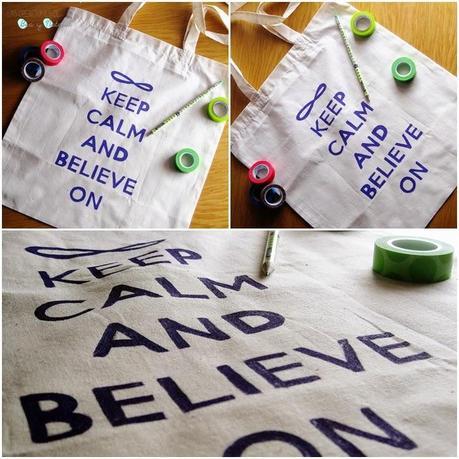 Tote bag 'believe on'