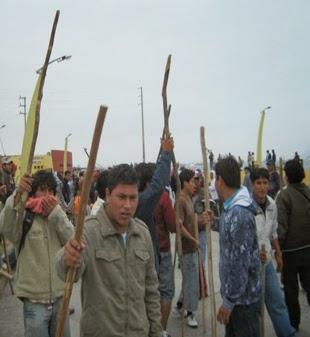 MARCHA POR LA PAZ RESULTO UNA FARSA… Delincuentes de Construcción Civil continúan generando terror en el distrito de San Luis