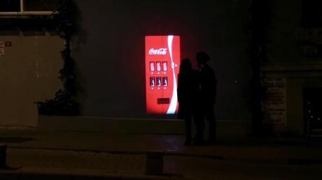 La vending machine invisible de Coca-Cola