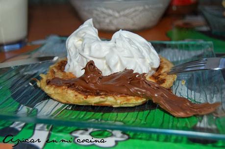 Tortitas americanas a la española, un perfecto desayuno.
