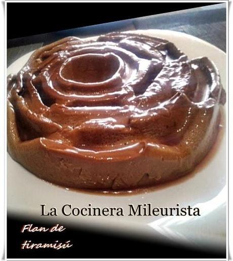 Flan de tiramisú