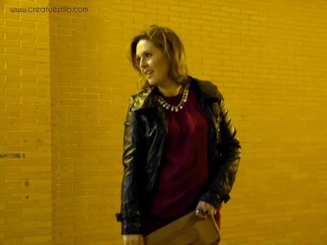 Look embarazada premamá, Como combinar un vestido granate, modo 3, look salir