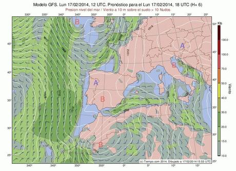 Nubes de polvo sahariano al este de la península