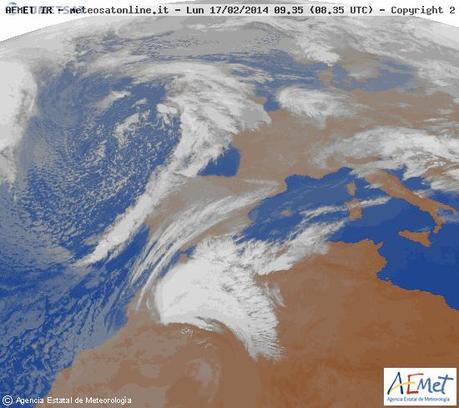 Nubes de polvo sahariano al este de la península