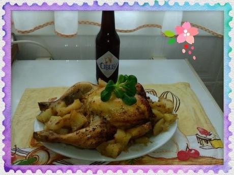 POLLO A L'AST A LA CERVEZA