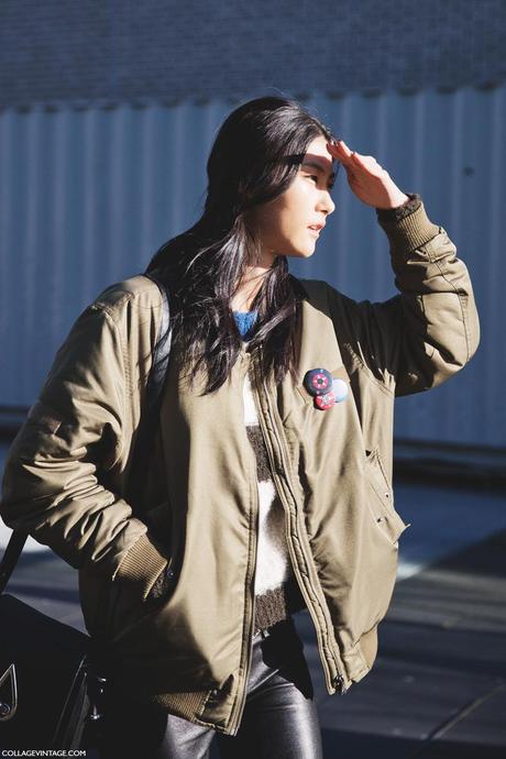 London_Fashion_Week-Street_Style-Fall_Winter_14-Model_Bomber