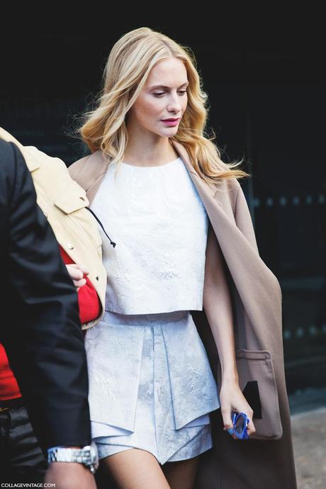 London_Fashion_Week-Street_Style-Fall_Winter_14-Poppy_Delevigne-Topshop_Unique-Shorts-Blue_Sunglasses-