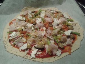 La pizza, antes de entrar en el horno