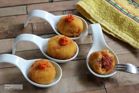 Bombas picantes de carne. Receta