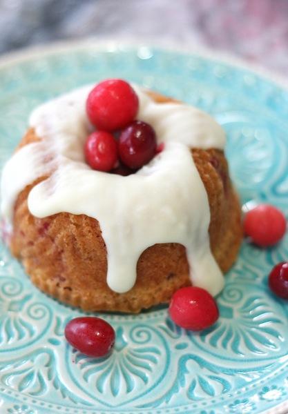 pastel de cranberries