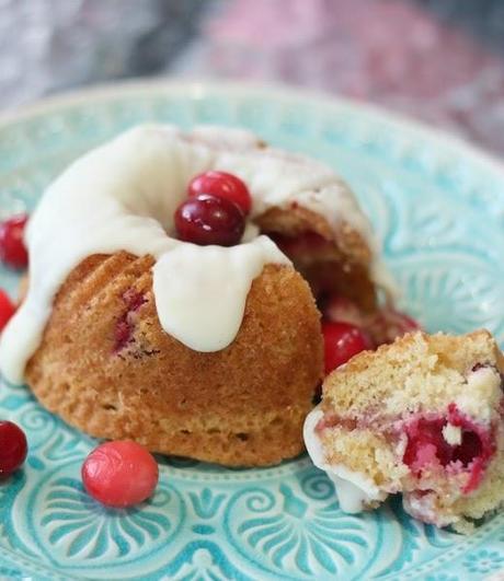 pastel de cranberries