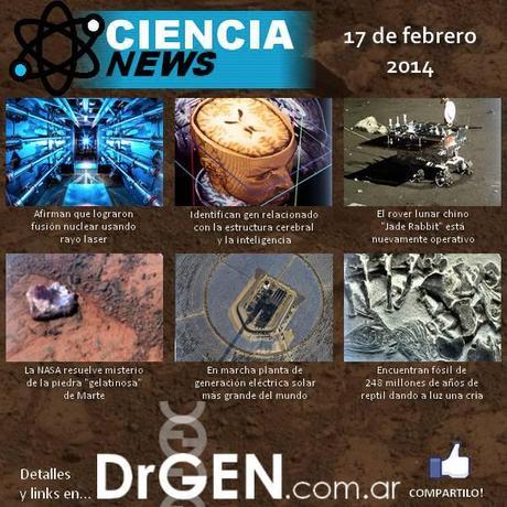 ciencia noticias1 Ciencia News #2   17 de febrero 2014