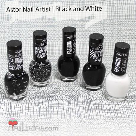 Esmaltes Astor | Colección Black & White | Nail Artist Graffiti