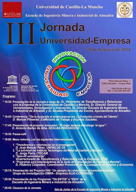 III Jornadas Universidad-Empresa EIMI Almadén