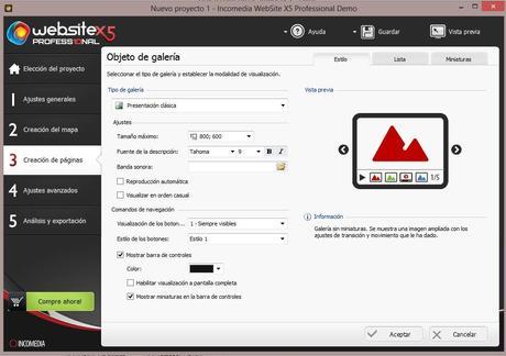 Objeto galería - WebSite X5 Professional
