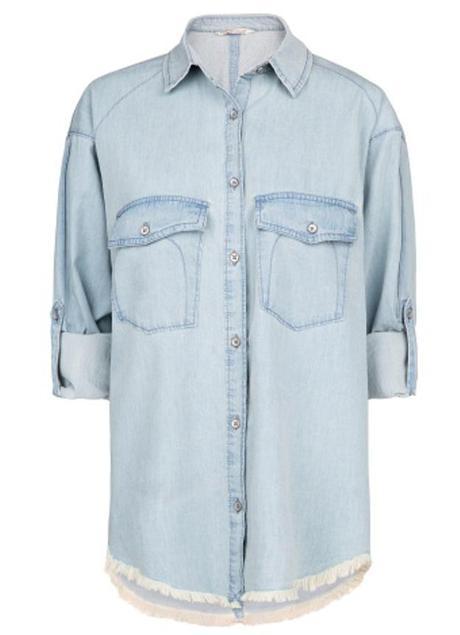 REINVENTANDO EL “DENIM” LRG Magazine - Denim - camisa desilachada mango