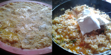 PASTEL DE POLLO Y RISOTTO