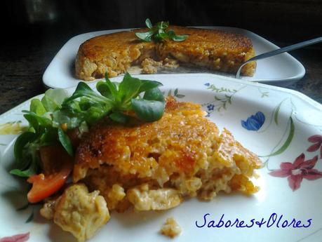 PASTEL DE POLLO Y RISOTTO